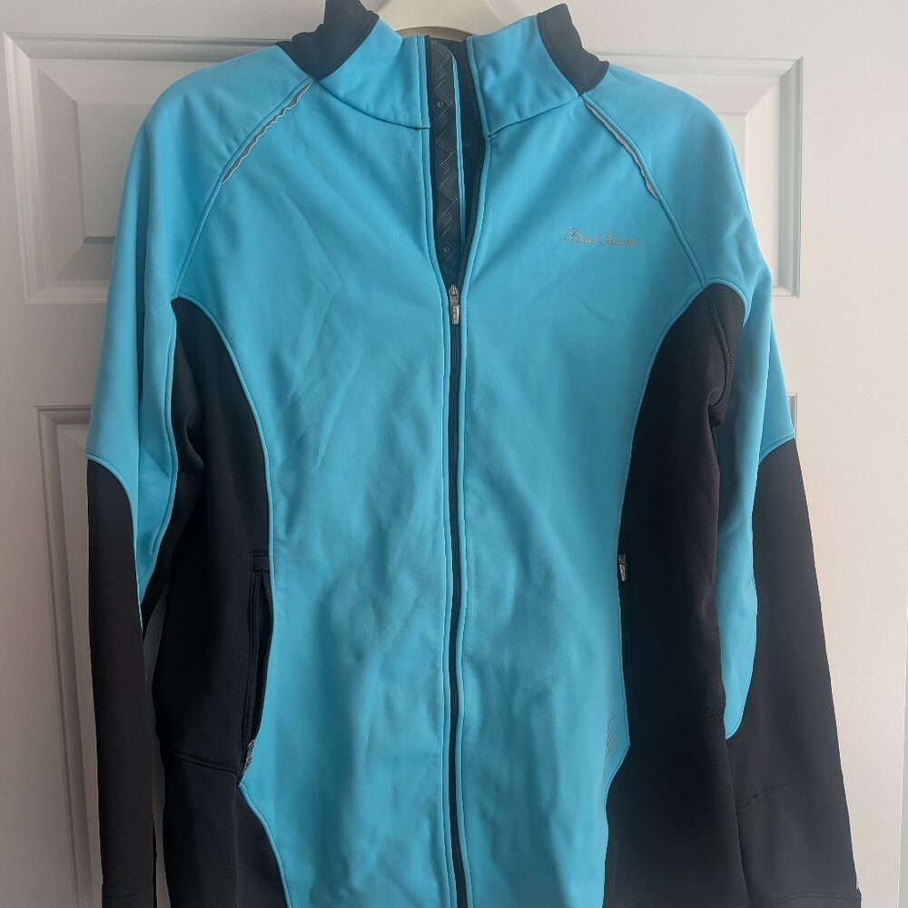 Pearl Izumi Women's Elite Thermal Cycling  Jacket - Black w/Teal Blue Size XL